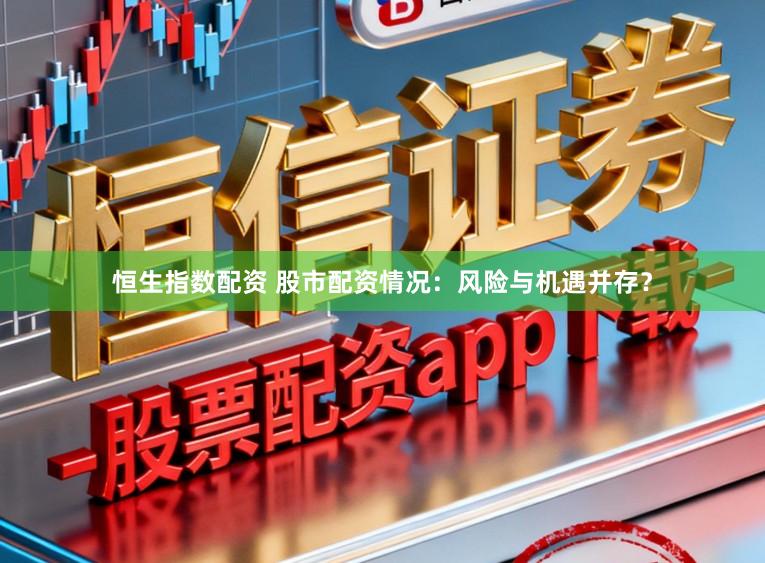 恒生指数配资 股市配资情况：风险与机遇并存？
