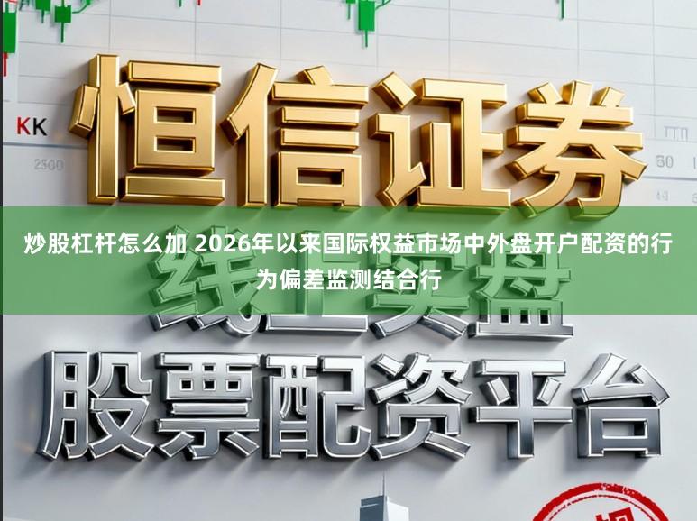 炒股杠杆怎么加 2026年以来国际权益市场中外盘开户配资的行为偏差监测结合行