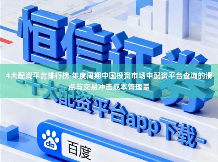 4大配资平台排行榜 年度周期中国投资市场中配资平台查询的滑点与交易冲击成本管理量