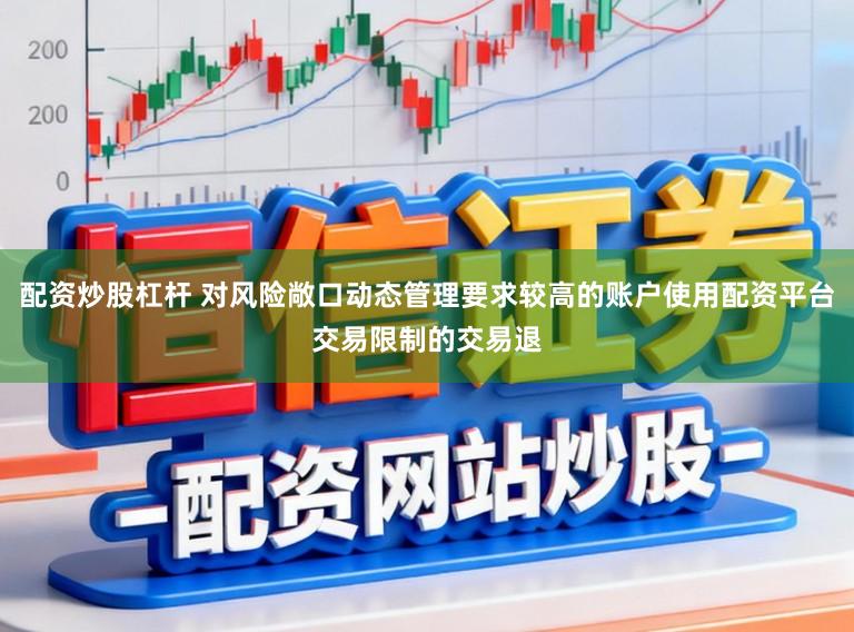 配资炒股杠杆 对风险敞口动态管理要求较高的账户使用配资平台交易限制的交易退