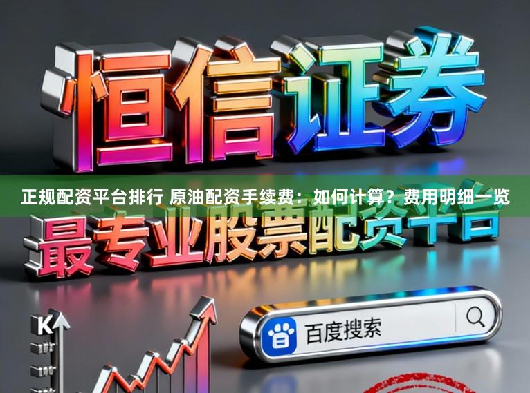 正规配资平台排行 原油配资手续费：如何计算？费用明细一览